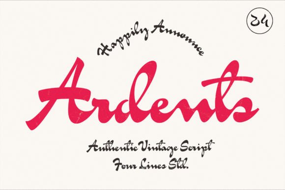 Ardents: A Script Font for Timeless Editorial Design