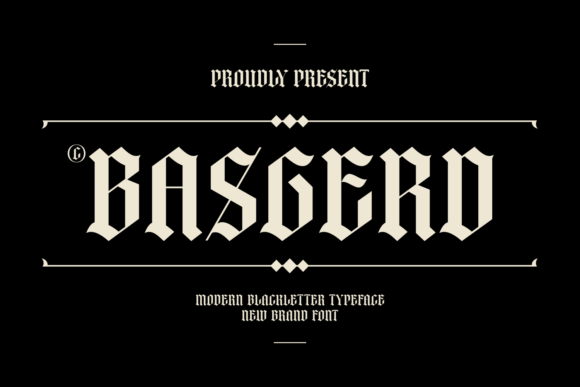 Basgerd: A Bold Typeface for Editorial Design