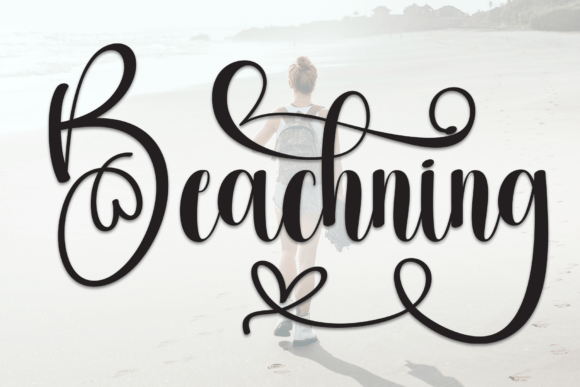 Beachning: A Stylish Script Font for Modern Campaigns