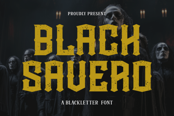 Black Savero: A Bold Blackletter Font for Web Design