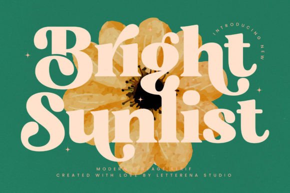 Bright Sunlist: A Serif Font with a Warm Glow