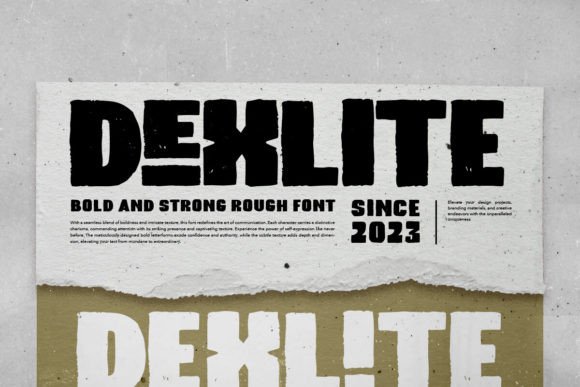 Dexlite: A Bold Sans Serif Font for Editorial Design
