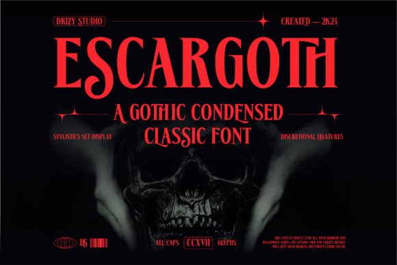 Escargoth: A Gothic Serif Font for Editorial Elegance