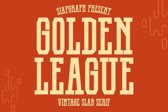 Golden League: A Festive Slab Serif for Editorial Design
