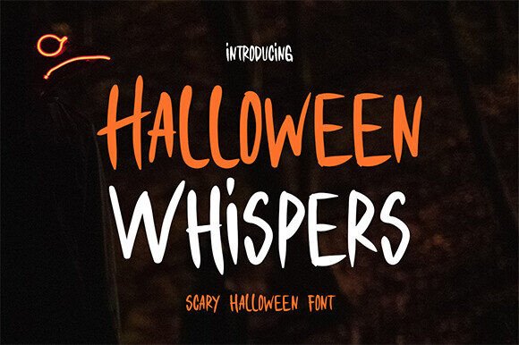 Halloween Whispers Font for Editorial Design