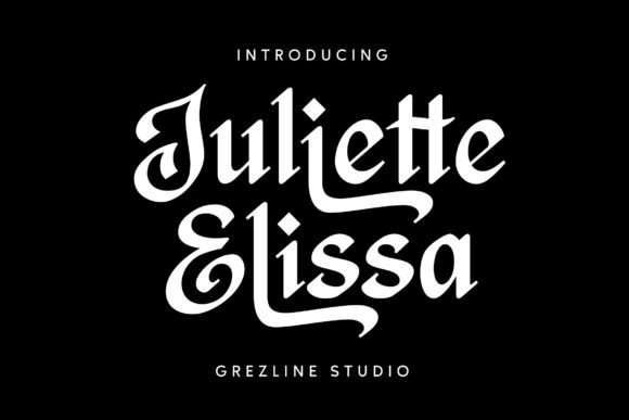 Juliette Elissa: A Timeless Blackletter Font for Editorial Design