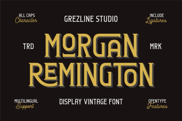 Morgan Remington Serif Font for Branding