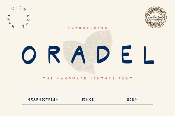 Oradel: A Handwritten Charm for Vintage Web Design
