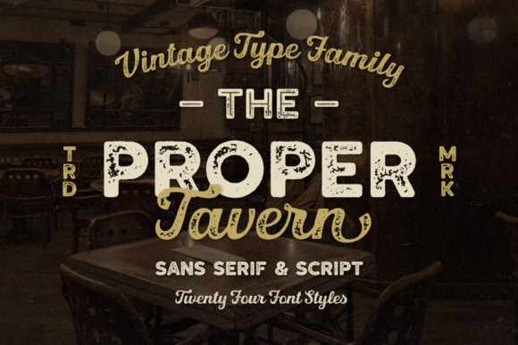 Proper Tavern Font for Modern Web Design