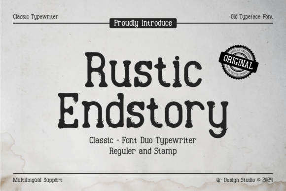 Rustic Endstory Font Review for Branding Projects