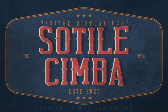 Sotile Cimba: A Vintage-Inspired Slab Serif Font for Campaigns