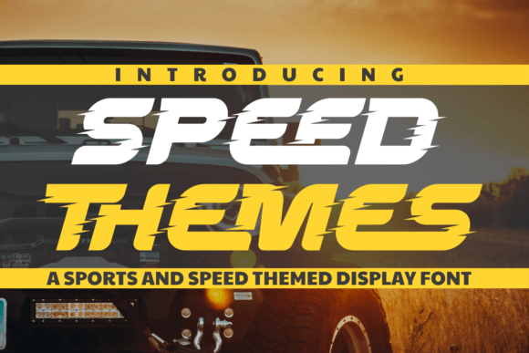 Speed Themes Font for Handmade Creations