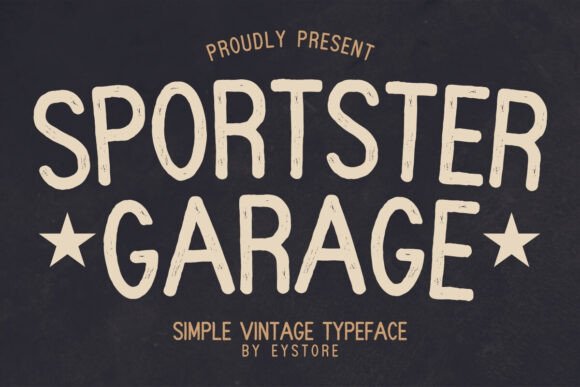 Sportster Garage: A Vintage Sans Serif Font for Editorial Design