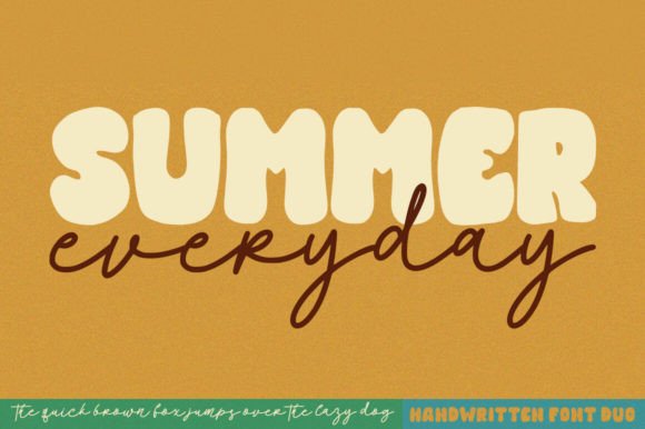 Summer Everyday Font for Web Design