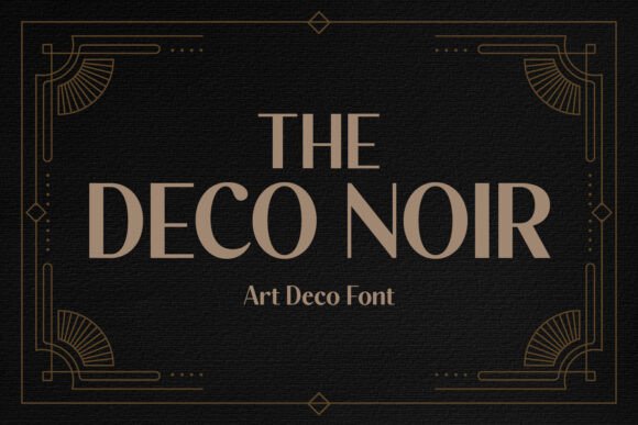 The Deco Noir: A Timeless Sans Serif Font for Modern Branding