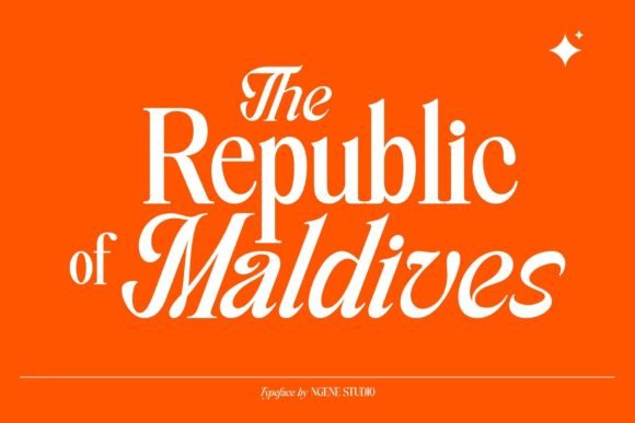 The Republic of Maldives Typeface for Web Design